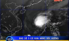 Vào Khánh Hòa, bão số 5 suy yếu thành vùng áp thấp 