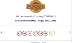 Kết quả xổ số Vietlott hôm nay 11/12/2018: Jackpot cán mốc hơn 47 tỷ đồng