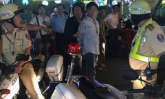 CSGT truy đuổi xe 