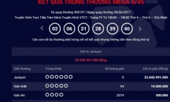 Kết quả xổ số điện toán Vietlott ngày 28/6: Hơn 22 tỷ đồng chưa tìm thấy chủ