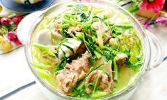 Bí quyết nấu canh khoai sọ rau rút ngon bổ dưỡng cho ngày hè