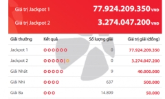 Kết quả xổ số Vietlott hôm nay 19/3/2019: Jackpot hơn 77 tỷ đồng có