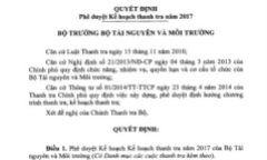 Vụ Phó Cục trưởng mất tiền: Tổng cục Môi trường thanh tra những gì ở Long An?