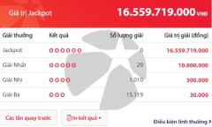 Kết quả xổ số Vietlott hôm nay 22/3/2019: Truy tìm bộ số trúng Jackpot hơn 16 tỷ đồng