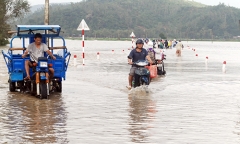 Mưa lớn gây ngập lụt ở Phú Yên ngày giáp Tết