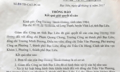 Kỷ luật, kiểm điểm nhiều cán bộ Công an TP Bạc Liêu