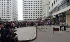 Hà Nội: Cô gái trẻ rơi từ tầng cao chung cư Linh Đàm xuống đất tử vong