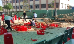 Tin tức thời sự 24h mới nhất ngày 21/11/2018: Sập giàn giáo ở sân trường, 25 học sinh bị thương
