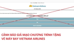 Vietnam Airlines khẳng định chương trình tặng 2 vé máy bay là lừa đảo