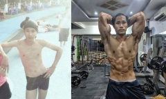 9X “3 vòng như một” lột xác thành soái ca body 6 múi sau 3 năm luyện tập 