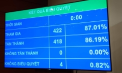 Quốc hội thông qua dự toán ngân sách Nhà nước năm 2019
