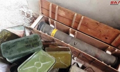 Quân đội Syria “khai quật” kho vũ khí khủng bố cất giấu tại ngoại ô Damascus