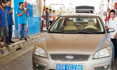 Kỷ luật tài xế xe biển xanh phản ứng BOT Sóc Trăng