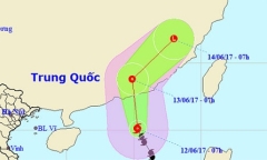 Bão số 1 hướng vào Trung Quốc, miền Bắc đề phòng mưa lớn