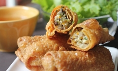 Nem phù trúc chay thơm ngon, vàng giòn cho gia đình đổi món