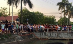 Hà Nội: Nhảy xuống mương bơi, 2 bác cháu bị dòng chảy cuốn vào gầm cầu đuối nước thương tâm