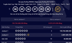 Kết quả xổ số Vietlott hôm nay 2/1: Jackpot hơn 192 tỷ sẽ về tay ai?
