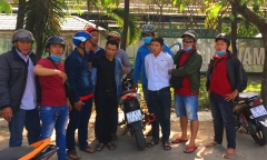 Truy đuổi nghi can trộm cắp xe máy,