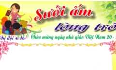 Gợi ý nội dung làm báo tường 20/11