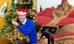 Trào lưu tự làm thiệp giáng sinh vui nhộn gửi cho bạn bè người thân 