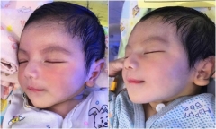 Ngỡ ngàng nhan sắc của em bé 