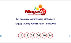 Kết quả xổ số Vietlott ngày 12/7/2019: 17 người tuột mất Jackpot hơn 12 tỷ đồng