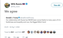 Bộ ngoại giao Nga đồng ý với ông Trump: 