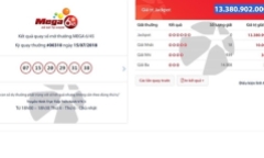 Kết quả xổ số Vietlott hôm nay 18/7/2018: Hơn 13 tỷ đồng lại chơi “trốn tìm”
