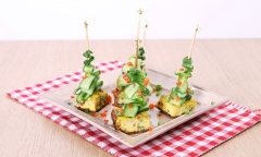 Frittata hình cây thông Noen – Trứng rán phong cách Ý cho mùa Giáng sinh