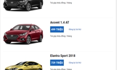 Bảng giá xe Hyundai tháng 5/2018 mới nhất tại Việt Nam