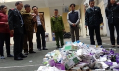 Hải Phòng: Tiêu huỷ toàn bộ lô thuốc chữa bệnh trị giá 300 triệu đồng không rõ nguồn gốc