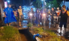 Đồng Nai: Một người ngã xuống mương, bị nước cuốn mất tích
