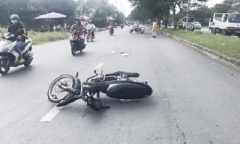 TP.HCM: Bắt 2 thanh niên chạy quá tốc độ, đâm Trung tá CSGT trọng thương