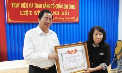 Thiếu úy Lữ Anh Dồi bị đồng đội sát hại được công nhận liệt sĩ