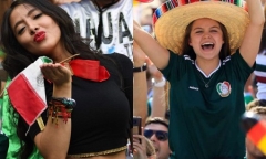 Fan nữ Mexico 