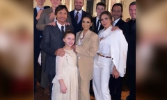 Vợ chồng Beckham tổ chức lễ nhận bố mẹ nuôi cho các con