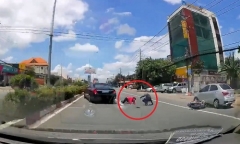 Đánh lái hoàn hảo như “Fast and Furious”, tài xế cứu sống 2 mạng người trong gang tấc