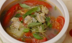 Món ngon bữa tối: Canh ngao nấu chua mát dịu bữa cơm hè