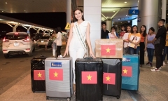 Á hậu Tường San rạng rỡ lên đường sang Nhật Bản tham dự Miss International 2019