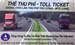 Hôm nay (15/5), bắt đầu thu phí bằng thẻ điện tử trên cao tốc TP. Hồ Chí Minh - Long Thành
