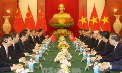 Tổng Bí thư Nguyễn Phú Trọng hội đàm với Tổng Bí thư, Chủ tịch nước Trung Quốc Tập Cận Bình