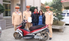 CSGT tìm lại tài sản cho người dân sau 7 năm bị mất