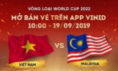 Vé trận Việt Nam- Malaysia 
