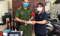 Nữ sinh nhặt được 200 triệu đồng giao nộp công an nhờ tìm người đánh mất