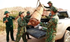 Quảng Ninh: Phát hiện bom nặng 450kg trong lúc san lấp mặt bằng