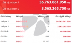 Kết quả xổ số Vietlott hôm nay 25/12/2018: Ai nhanh tay rinh hơn 56 tỷ đồng về nhà?