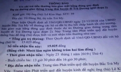 Hộ dân được mời lên nhận thưởng 15.000 đồng ở Quảng Nam