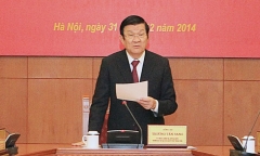 Bài viết của Chủ tịch nước Trương Tấn Sang chào năm mới 2015