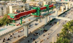 Phân luồng giao thông phục vụ thi công tuyến đường sắt Nhổn - Ga Hà Nội