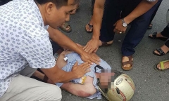 Nam thanh niên ở Vĩnh Phúc bị sét đánh văng xuống đường bất tỉnh
